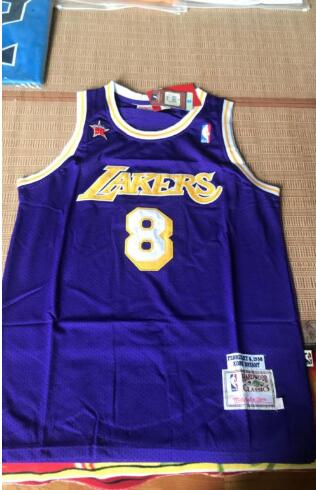 Men's Los Angeles Lakers #8 Kobe Bryant  Purple Jersey