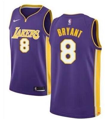 Nike Los Angeles Lakers #8 Kobe Bryant Gold  men's NBA  Jersey