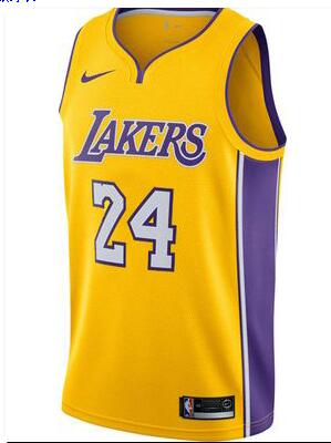 Nike Los Angeles Lakers #8 Kobe Bryant Gold  men's NBA  Jersey