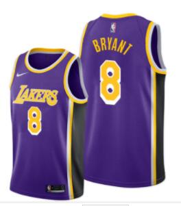 Los Angeles Lakers #8 Kobe Bryant Purple Basketball Swingman Statement Edition Jersey