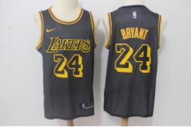 Nike Lakers #24 Kobe Bryant Black City Edition Swingman Jersey