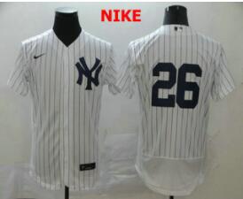 Men's New York Yankees #26 DJ LeMahieu White Stitched MLB Nike Jersey