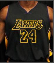 Los Angeles Lakers #24 Kobe Bryant Black Jersey