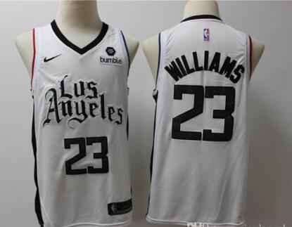 Nike Clippers #23 Lou Williams 2019-20 White Los Angeles City Edition NBA Jersey