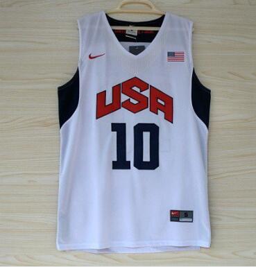 2012 USA Team white #10 Kobe Bryant Basketball Jersey