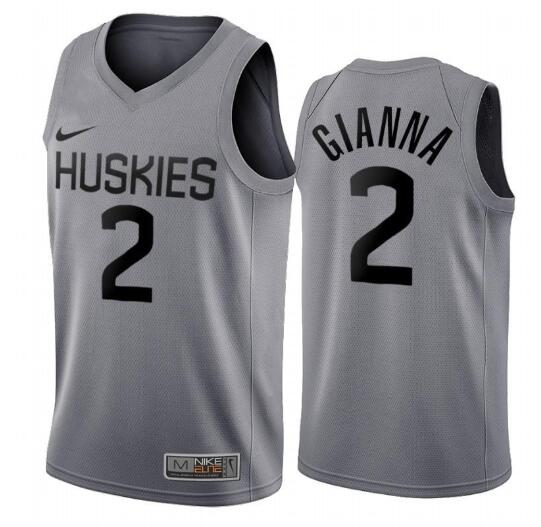 Gianna 2  Gray stitch Basketball Jersey