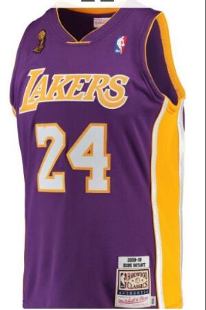 Purple Men Kobe Bryant Jerseys with champions patch