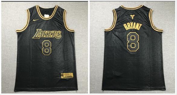 Lakers Men's Kobe Bryant #8 mamba stitched jersey