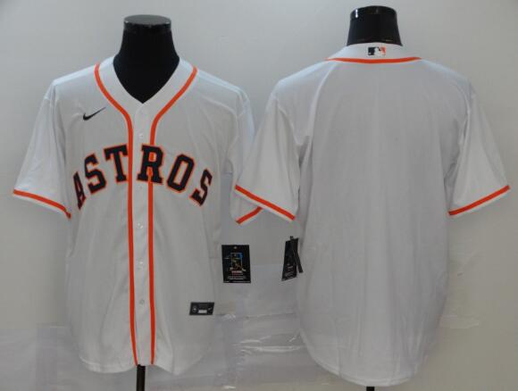 Houston Astros Blank Men White Stitched MLB Nike Jersey