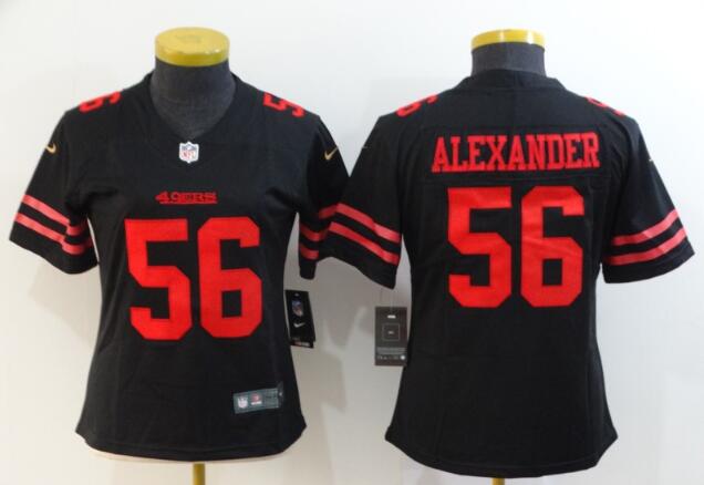 Women 49ers #56 Kwon Alexander  Stitched Football Vapor Untouchable Limited Jersey