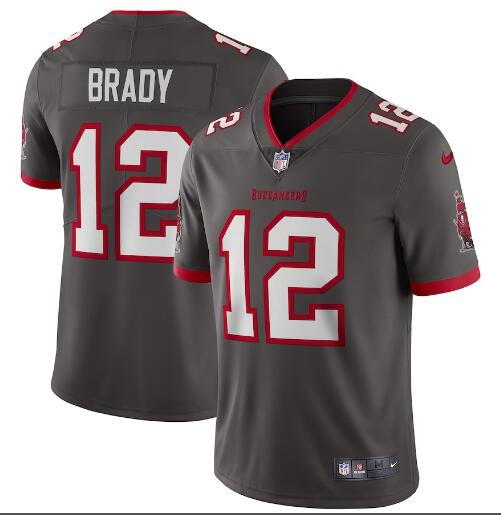 Men's Tampa Bay Buccaneers Tom Brady Nike Pewter Alternate Vapor Limited Jersey