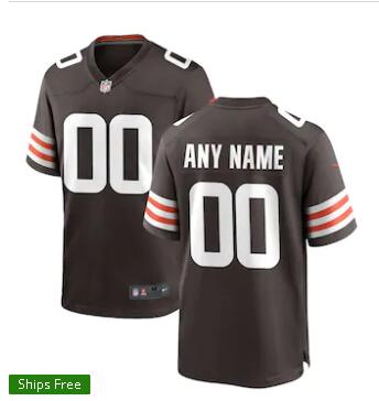 Men's Nike Cleveland Browns Brown Custom Jersey