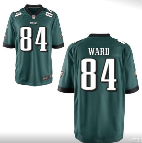 Men's Philadelphia Eagles Greg Ward Jr. 84 NFL  Midnight Green Stitched Jersey