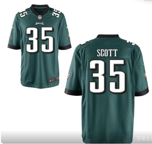 Custom Men's Philadelphia Eagles Boston Scott jersey