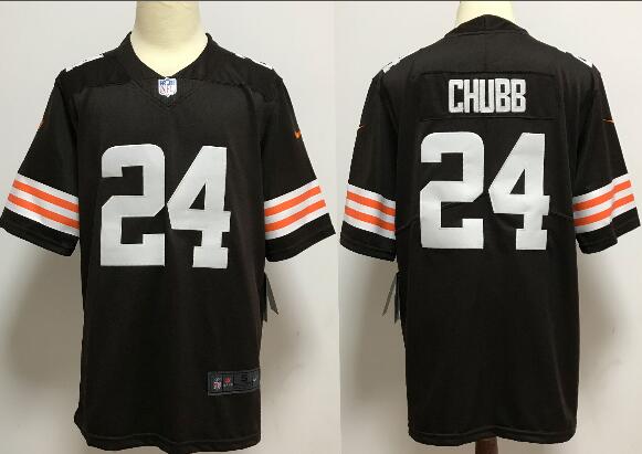 Men's Cleveland Browns Nick Chubb Nike Brown Vapor Limited Jersey