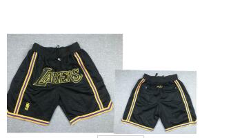 Men's Los Angeles Lakers Black 2020 Nike City Edition Just Don Shorts Swingman Shorts