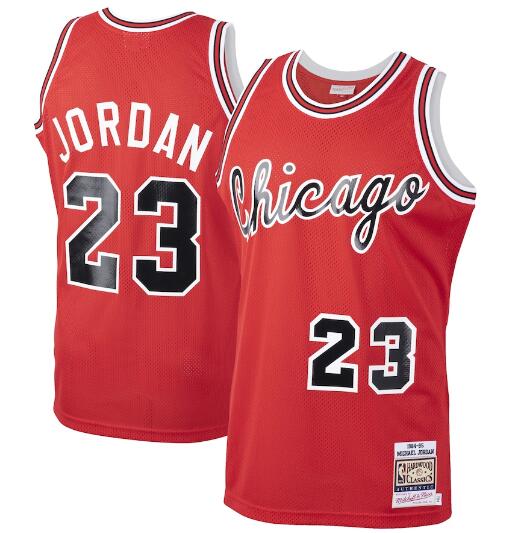 Men's Chicago Bulls Michael Jordan Mitchell & Ness Red 1984-85 Hardwood Classics Rookie Authentic Jersey