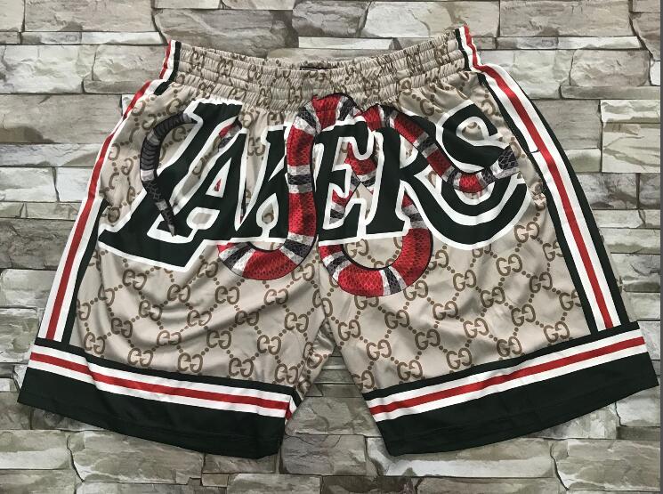 Men's Los Angeles Lakers Black Mamba Commemorative Hardwood Classics Soul Swingman Throwback Shorts