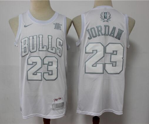 Men's Chicago Bulls #23 Michael Jordan White 2020 MVP Nike Swingman Stitched NBA Jersey