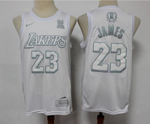 Men's Los Angeles Lakers #23 Lebron James White 2020 MVP Nike Swingman Stitched NBA Jersey