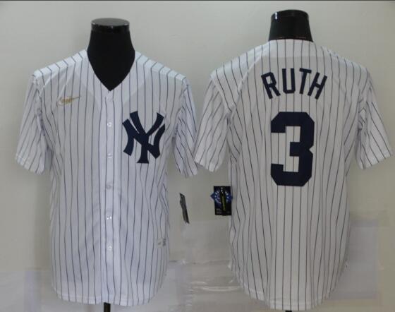 Babe Ruth New York Yankees Nike Men's Home Cooperstown Collection Player Jersey - White