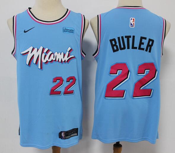 Miami Heat Men's 22 Jimmy Butler Stitched City Edition Jersey