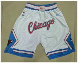 Men's Chicago Bulls White With Chicago Nike City Edition Swingman Shorts