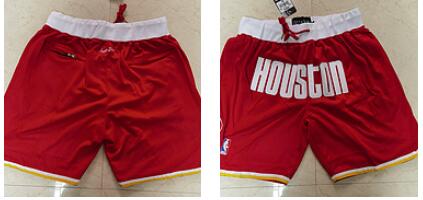 Men  Houston Rockets Shorts High Quality