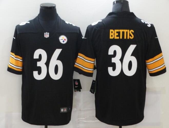 Nike Mens Pittsburgh Steelers 36 Jerome Bettis black Vapor Jerseys