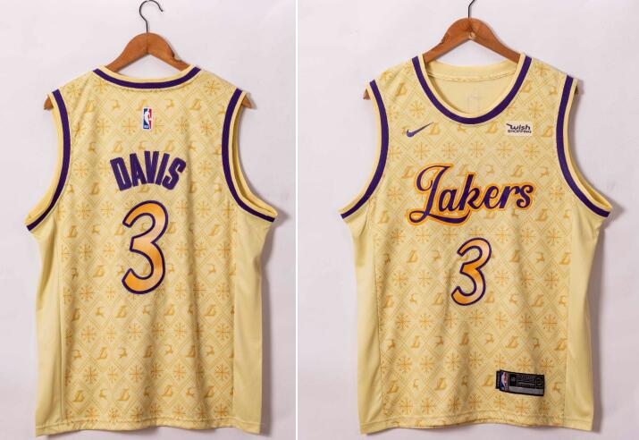 New Men Los Angeles Lakers #3 Anthony Davis Jersey