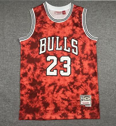 Chicago Bulls Michael Jordan Galaxy Constellation Jersey Men Red Heritage