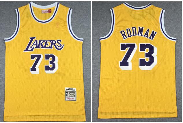 Men Los Angeles Lakers Dennis Rodman '98-'99  stitched Jersey