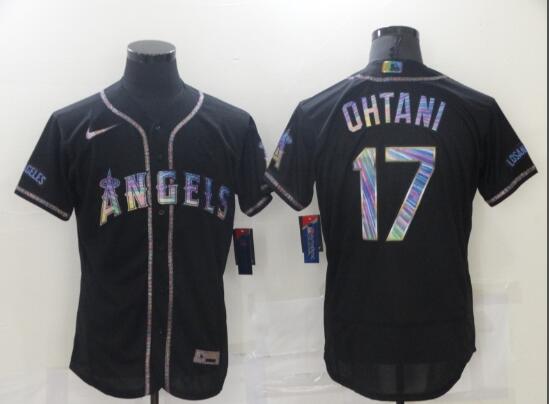 Men Black Shohei Ohtani Los Angeles Angels  jersey