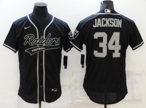 Men Bo Jackson Las Vegas Raiders Stitched  baseball Jersey