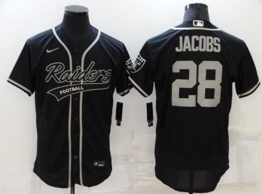 Men  Josh Jacobs   Las Vegas Raiders Stitched Jersey