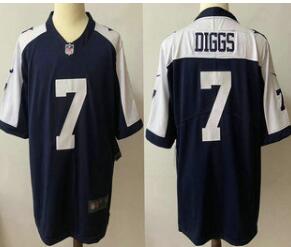 Men's Dallas Cowboys #7 Trevon Diggs Blue Thanksgiving 2021 Vapor Untouchable Stitched NFL Nike Limited Jersey