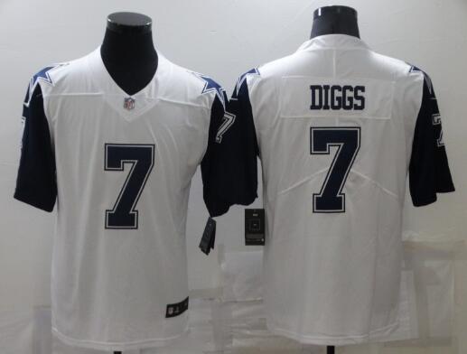 Men Nike Dallas Cowboys #7 Trevon Diggs Rush Stitched Jersey