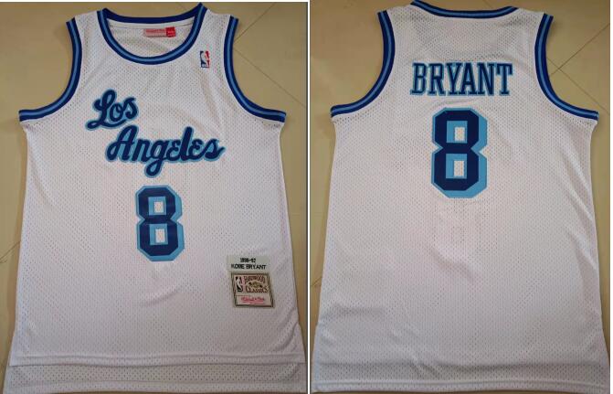 Men Kobe Bryant white jersey