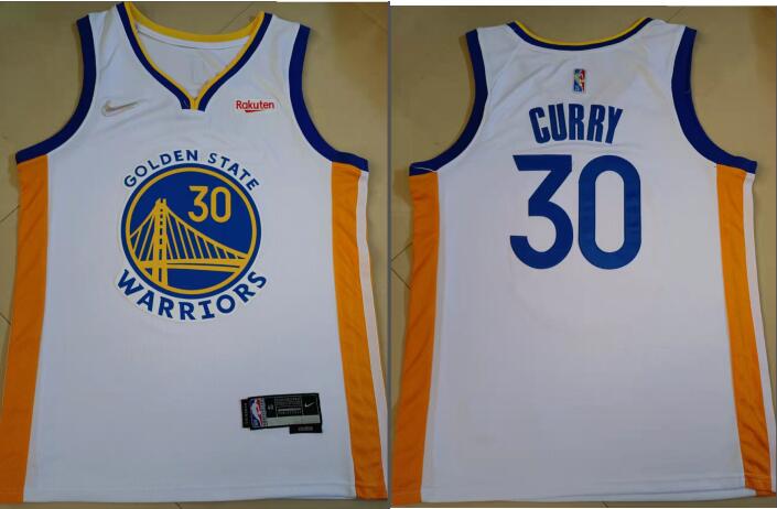 Men's Golden State Warriors Stephen Curry Nike white 2021/22 stitched Jersey