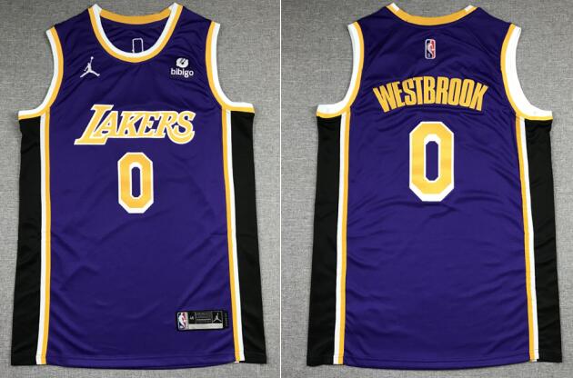 Men's Los Angeles Russell Westbrook stitched Jersey with bibigo patch