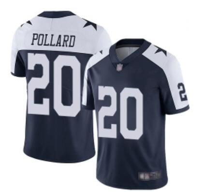 Men's Dallas Cowboys #20 Tony Pollard Navy Blue Thanksgiving Stitched Vapor Untouchable Limited Jersey