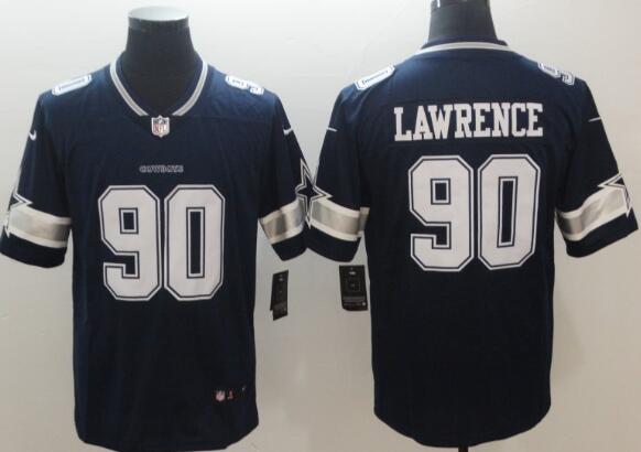 Nike Cowboys #90 Demarcus Lawrence Navy Blue Team Color  men's Stitched  Vapor Limited Jersey