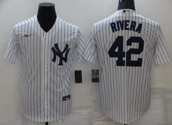 Men's New York Yankees #42 Mariano Rivera White Stitched MLB Cool Base Nike Jersey