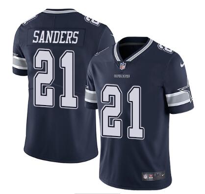 Nike Dallas Cowboys #21 Deion Sanders Navy Blue Team Color Men's Stitched NFL Vapor Untouchable Limited Jersey