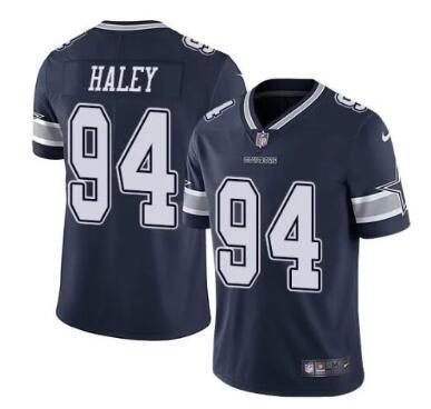 Men's Dallas Cowboys #94 Charles Haley Navy Vapor Untouchable Limited Stitched Jersey