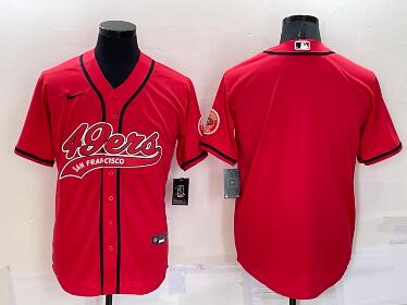 Men's San Francisco 49ers Blank Red Stitched MLB Cool Base Nike Baseball Jersey