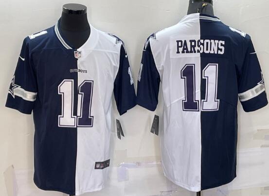 Men's Dallas Cowboys #11 Micah Parsons Blue White Two Tone 2021 Vapor Untouchable Stitched NFL Nike Limited Jersey