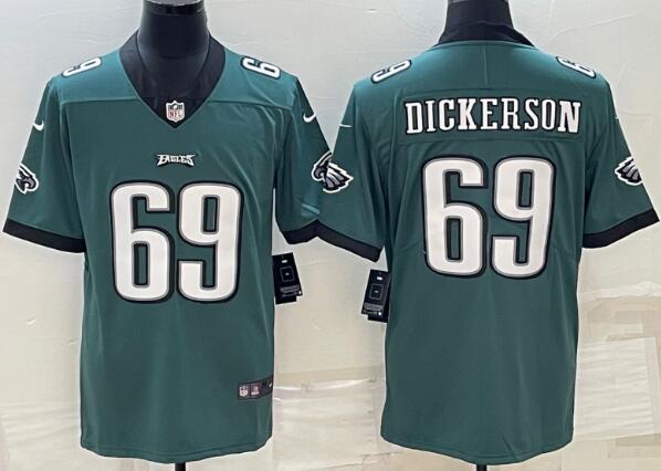 Landon Dickerson Philadelphia Eagles Nike Men's Stitched Jersey   Midnight Green