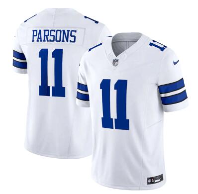 Men's Dallas Cowboys #11 Micah Parsons White 2023 F.U.S.E. Limited Stitched Football Jersey