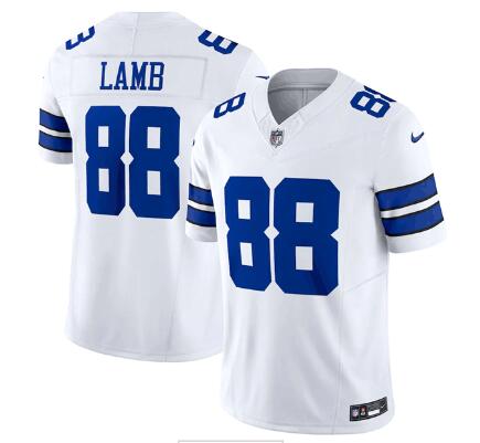 Men's Dallas Cowboys #88 CeeDee Lamb White 2023 F.U.S.E. Limited Stitched Football Jersey